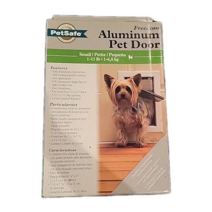 Petsafe Aluminum Pet Door (Small, 1-15 lbs, White)