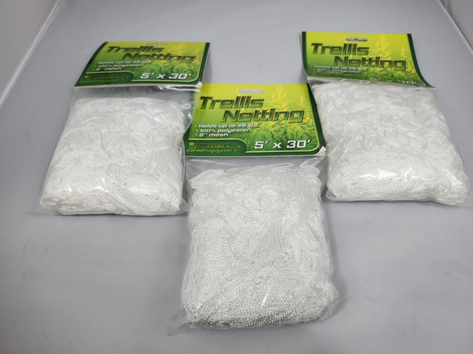 Trellis Netting Garden Support - 5' x 30' Ft Pack Of 3