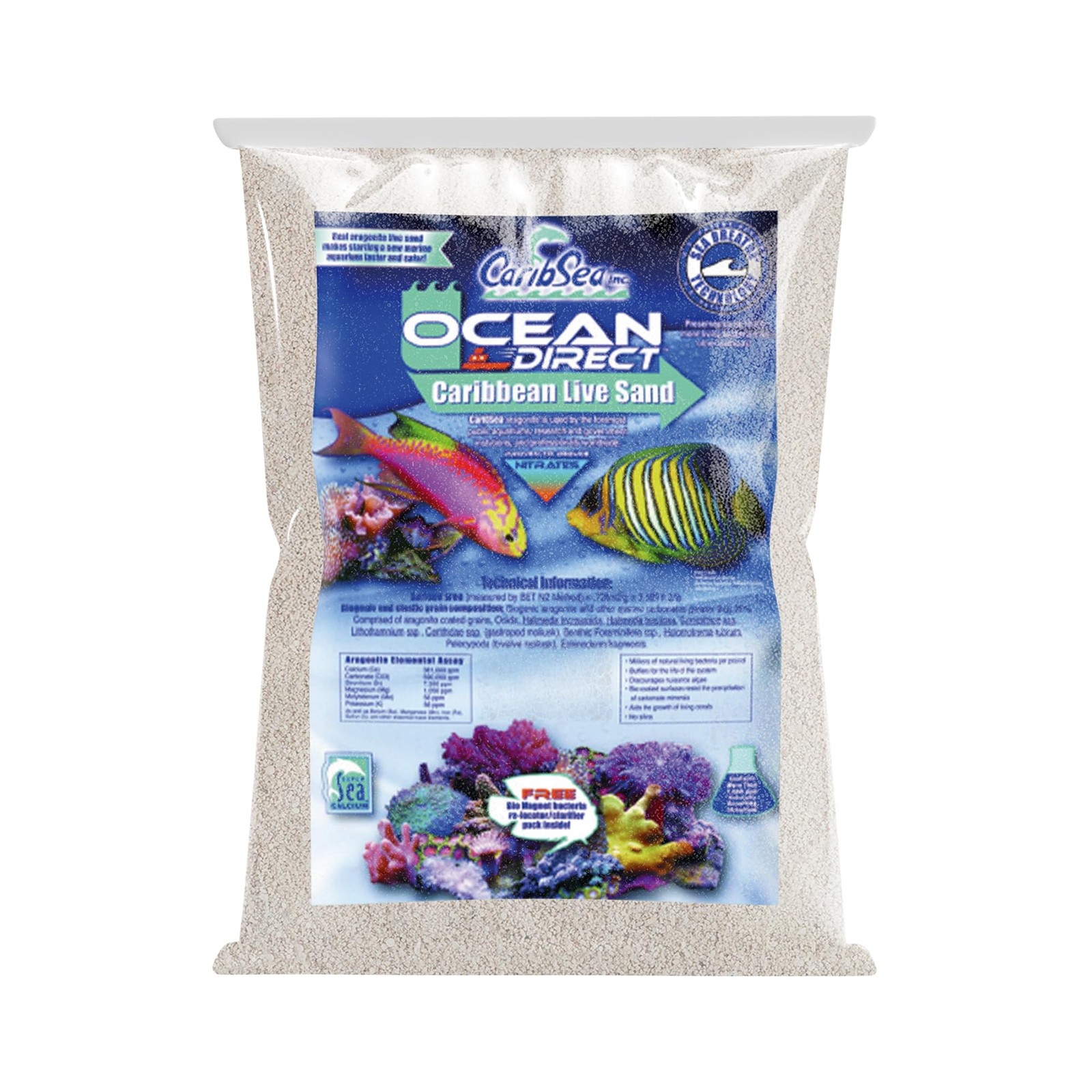 CaribSea Ocean Direct Natural Live Sand - 20 lbs