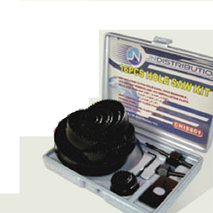 New Hole Saw Set - 16 Pc Hole Saw Kit- 3/4" - 5" Inch - Incl...