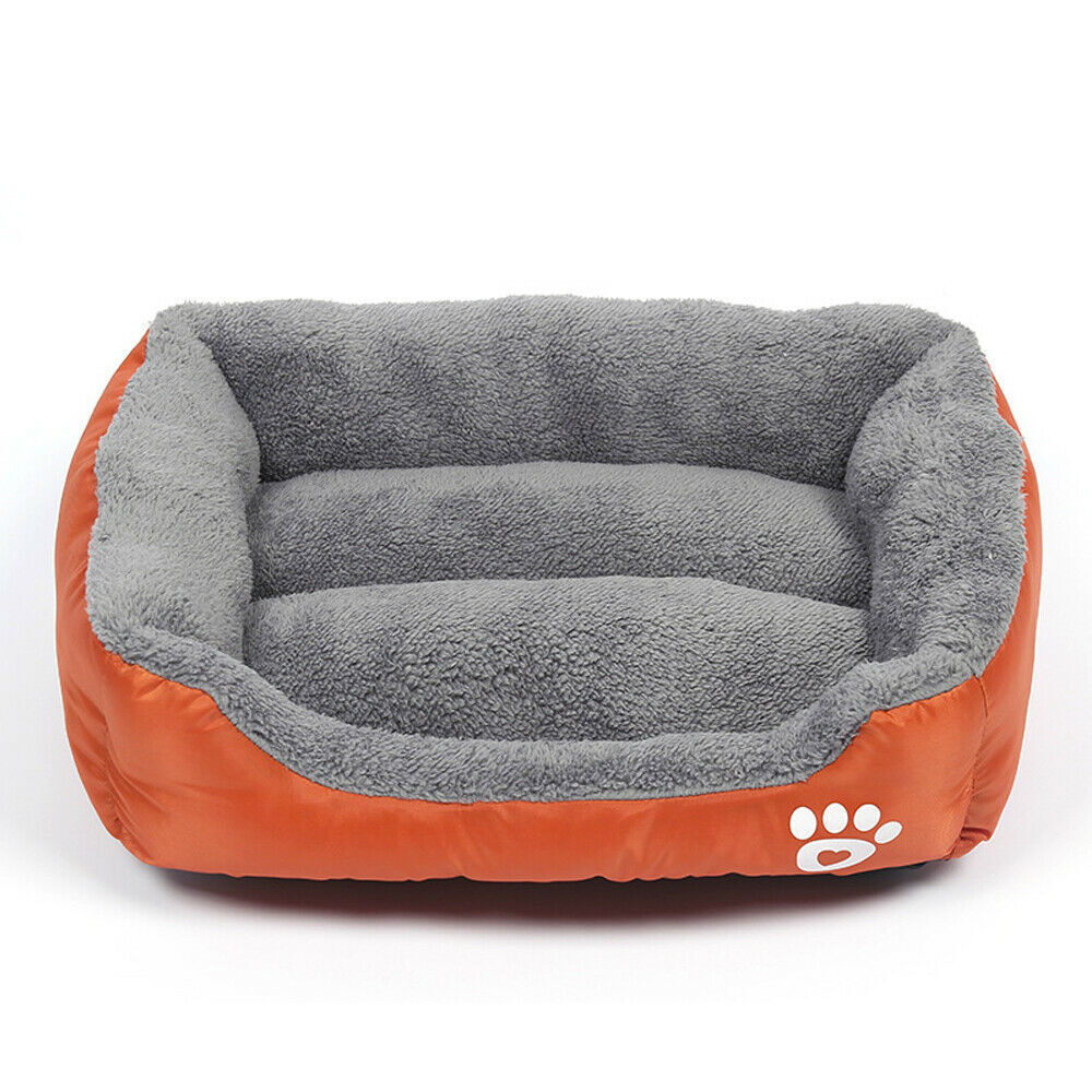 Soft Warm Washable Dog & Cat Kennel Bed Mat Cushion, S/M/XL/...