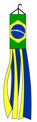 Brazil Windsock Outdoor Garden Windsock - 60 Inch Polyester...