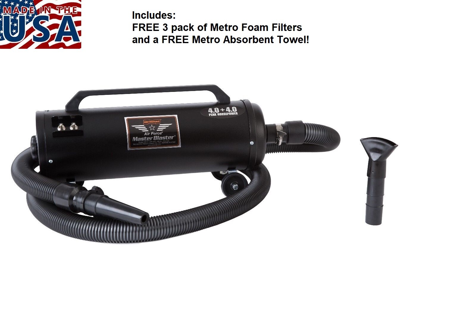 Metro Master Blaster Dog Grooming Dryer - 110V Extended Warr...