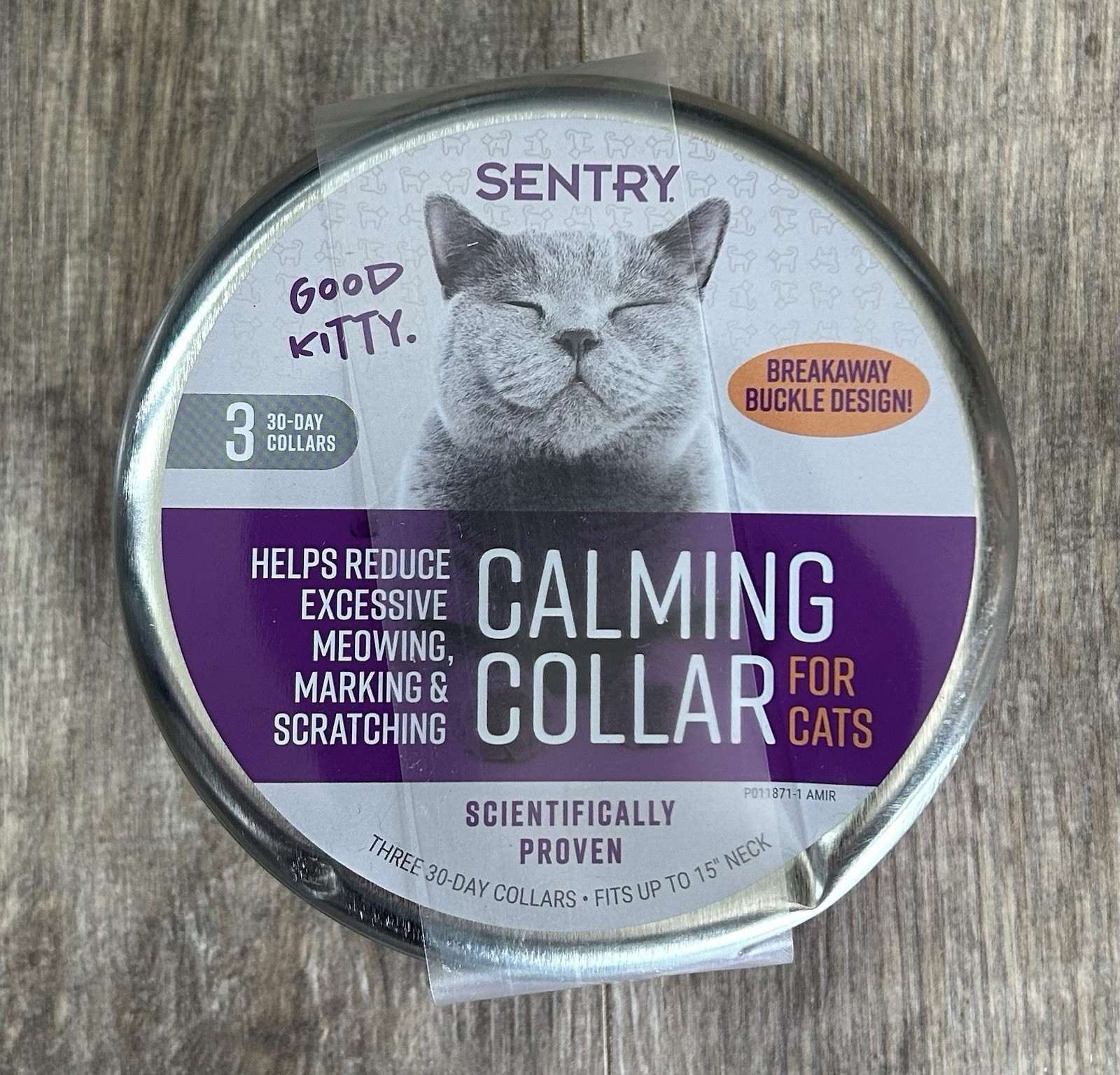 Sentry Calming Collar for Cats - Purple Pack of 3