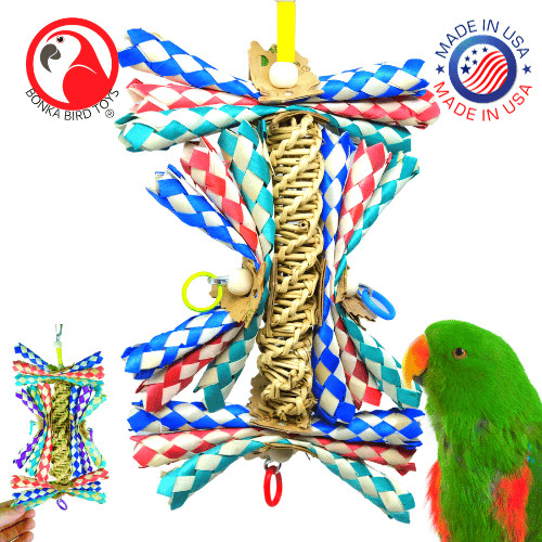Helix Bonka Bird Toys Parrot Cage Toy Cockatiel Conure Afric...