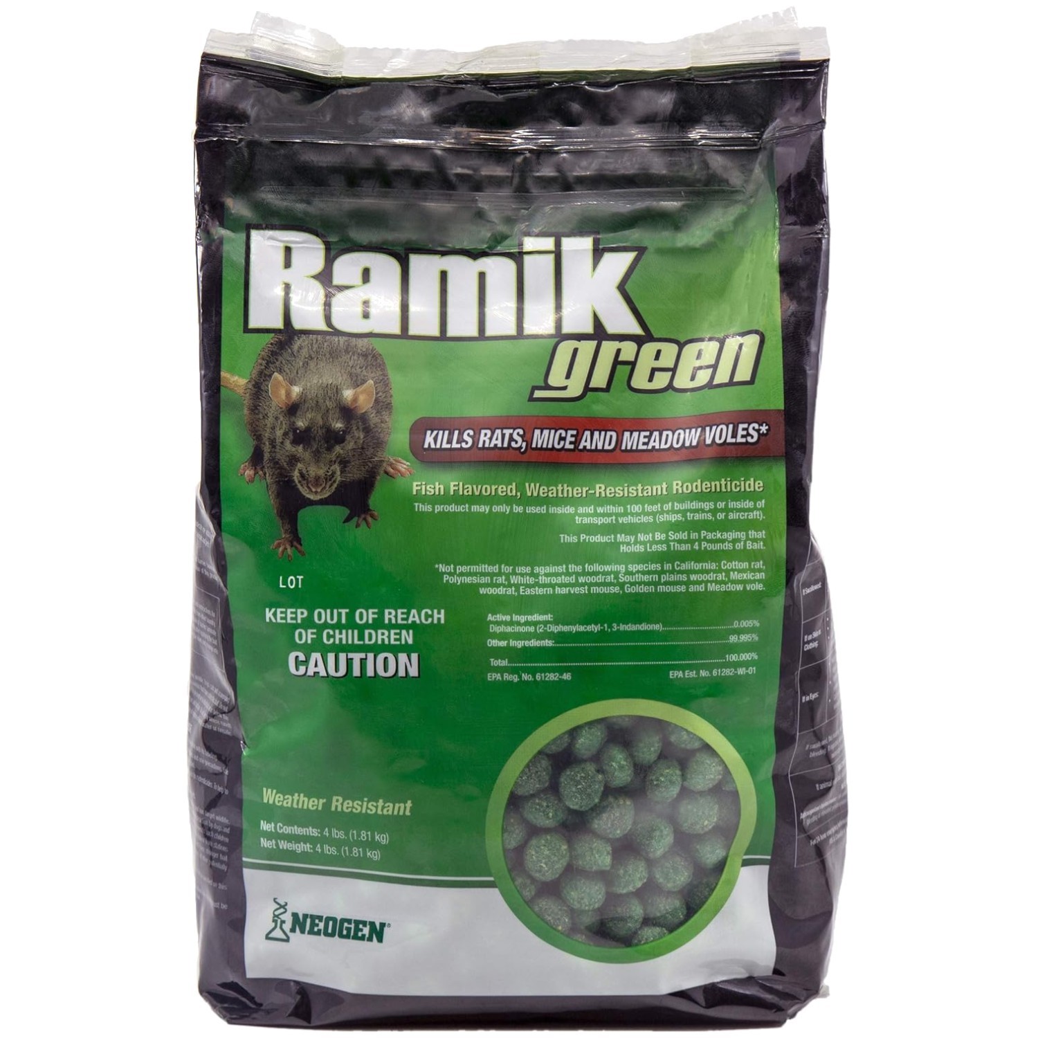 Fish Flavored Rodenticide Nuggets - All-Weather Protection