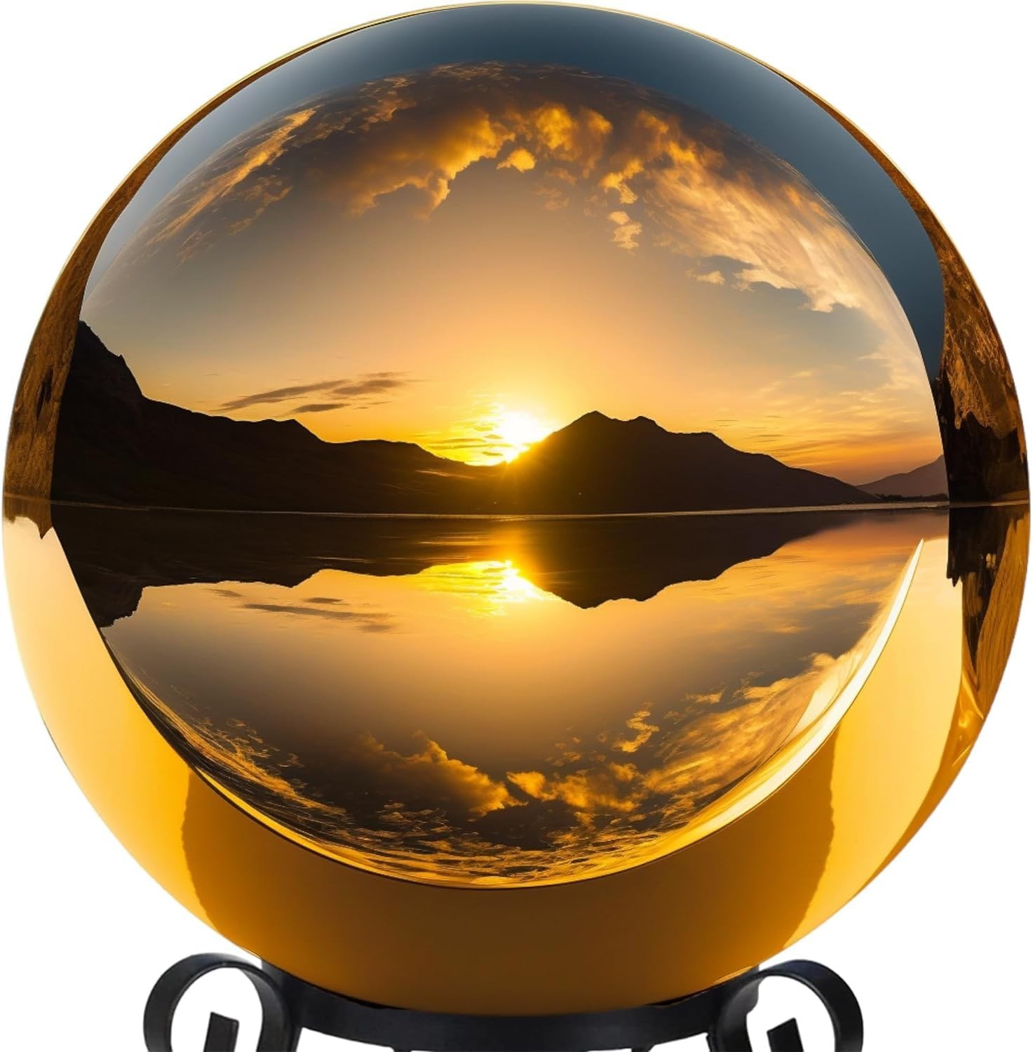 Stainless Steel 10-Inch Gazing Globe with Mirror Finish