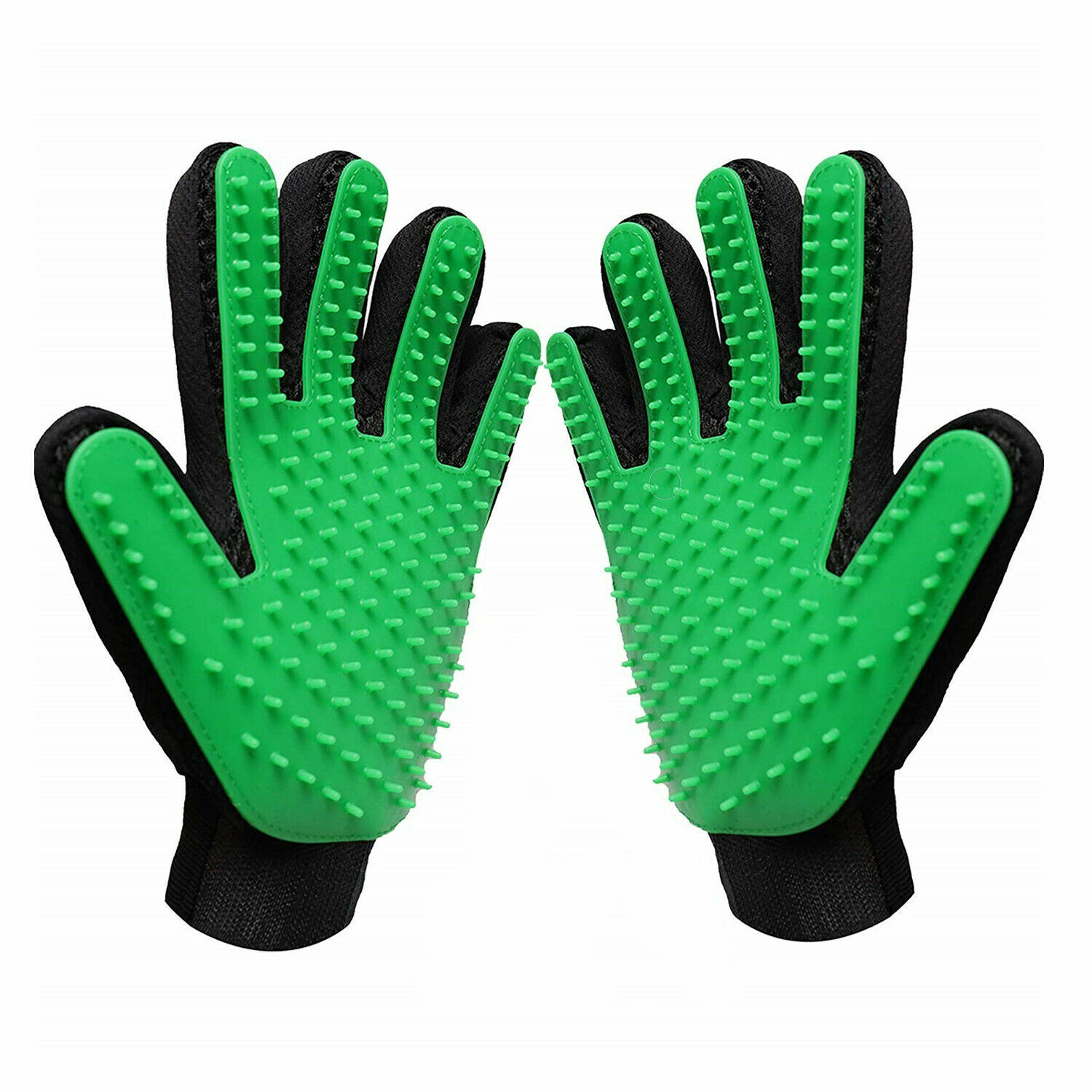 Pet Hair Remover Gloves Brush 1 Pair Dog Cat Grooming Massag...