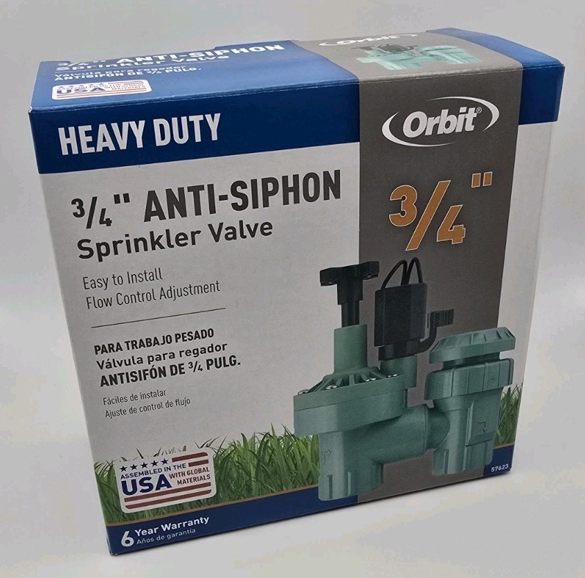 Orbit Heavy Duty Anti-Siphon Sprinkler Valve (Model 57623) B...