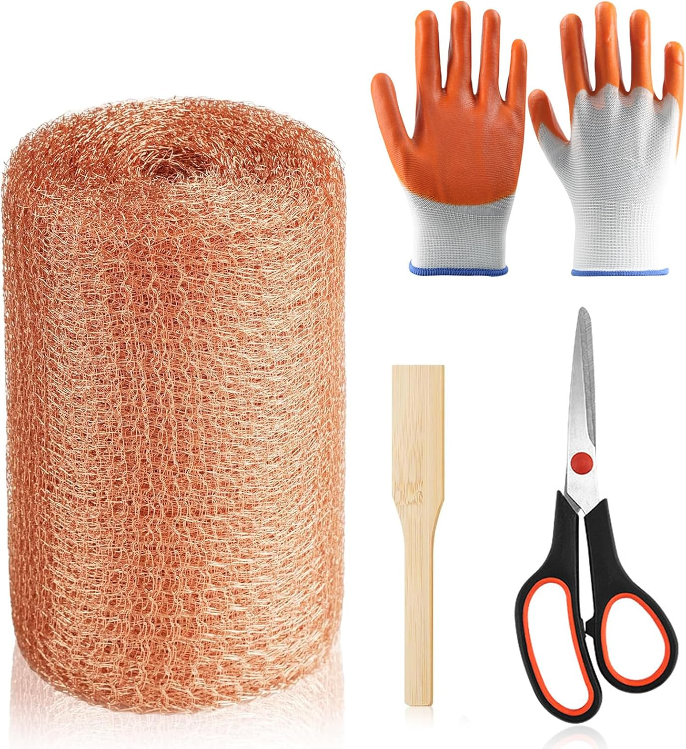 Copper Mesh Rodent Control 5 In x 50 Ft Copper Wool for Mice...