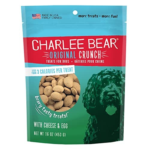 Charlee Bear Original Dog Treats, Cheese & Egg, 16 oz
