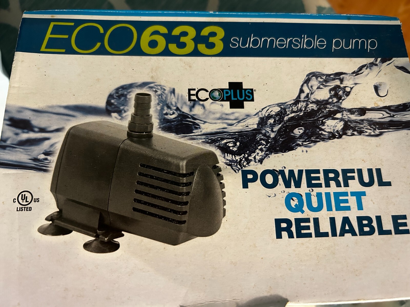 EcoPlus Eco 396 GPH Water Pump - Fixed Flow Submersible Inli...