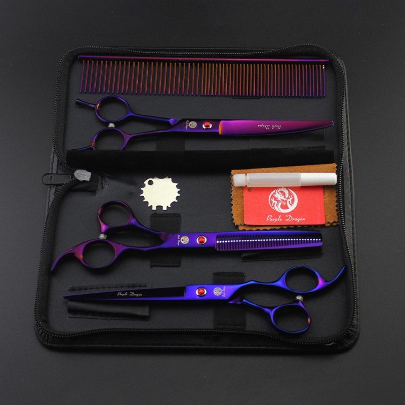 Professional Pet Grooming Scissors Set - 7 Inch Dog Haircut...