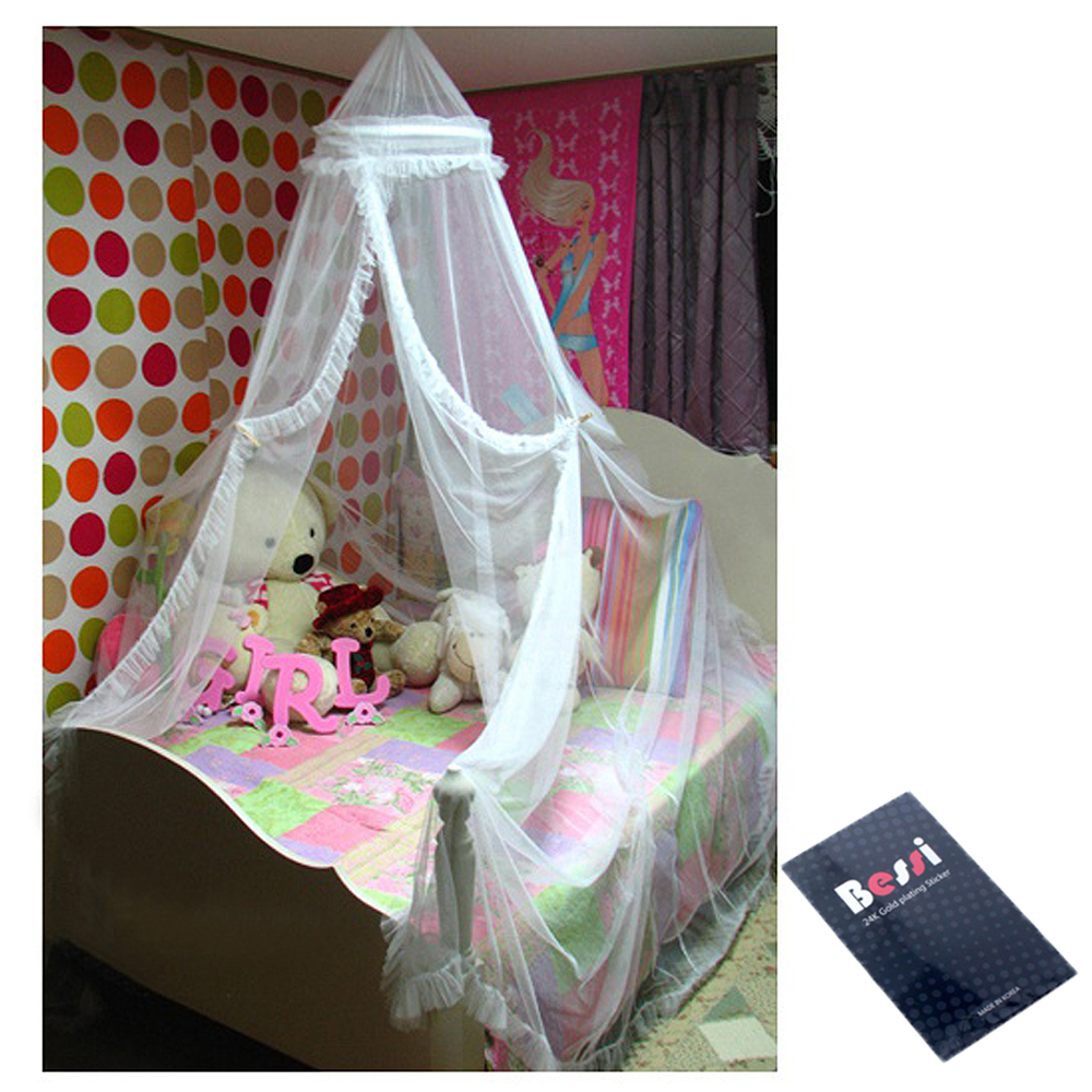 Hoop Bed Canopy White Mosquito Net Tent