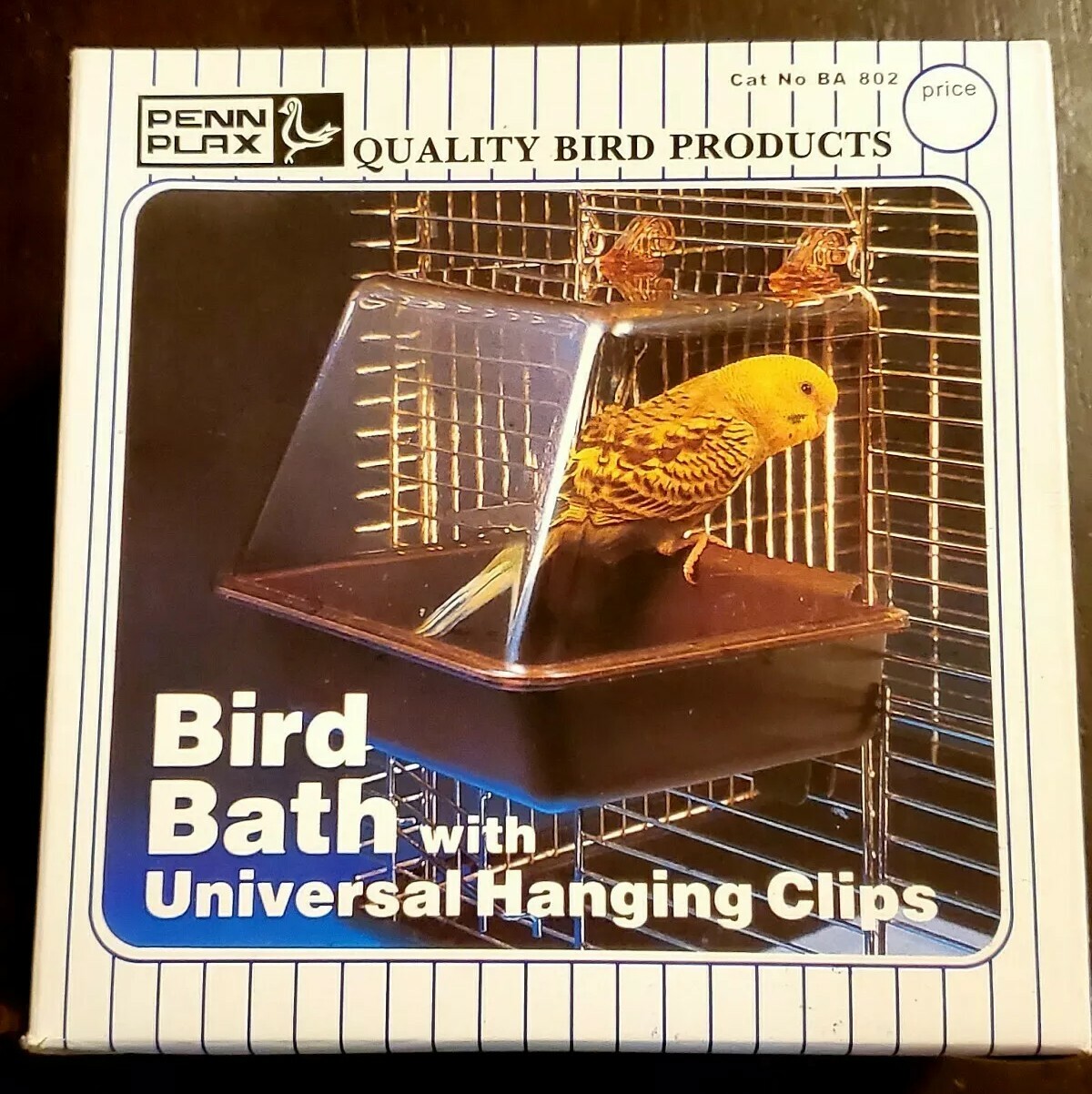 Penn Plax Clip-On Bird Bath With Universal Hanging Clips