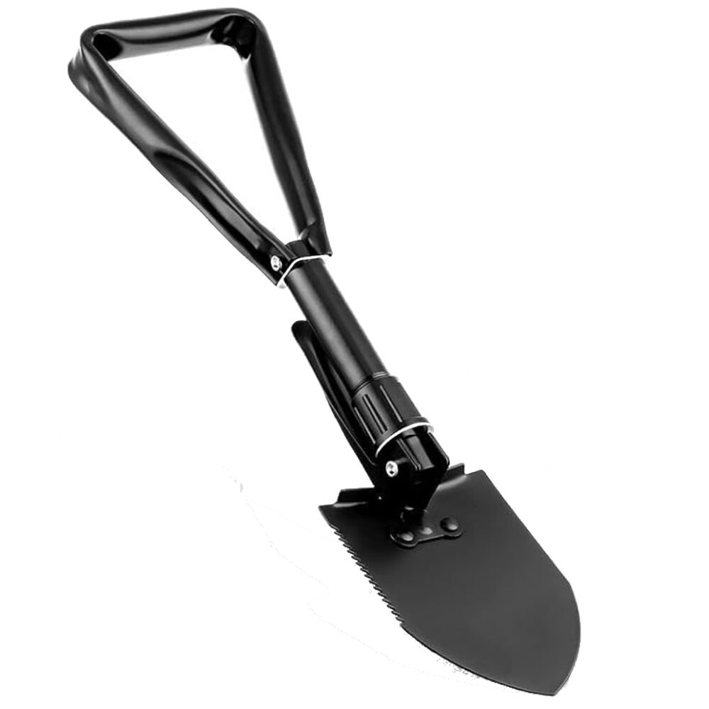 Military Style Camping Shovel - Entrenching Tool with Pick