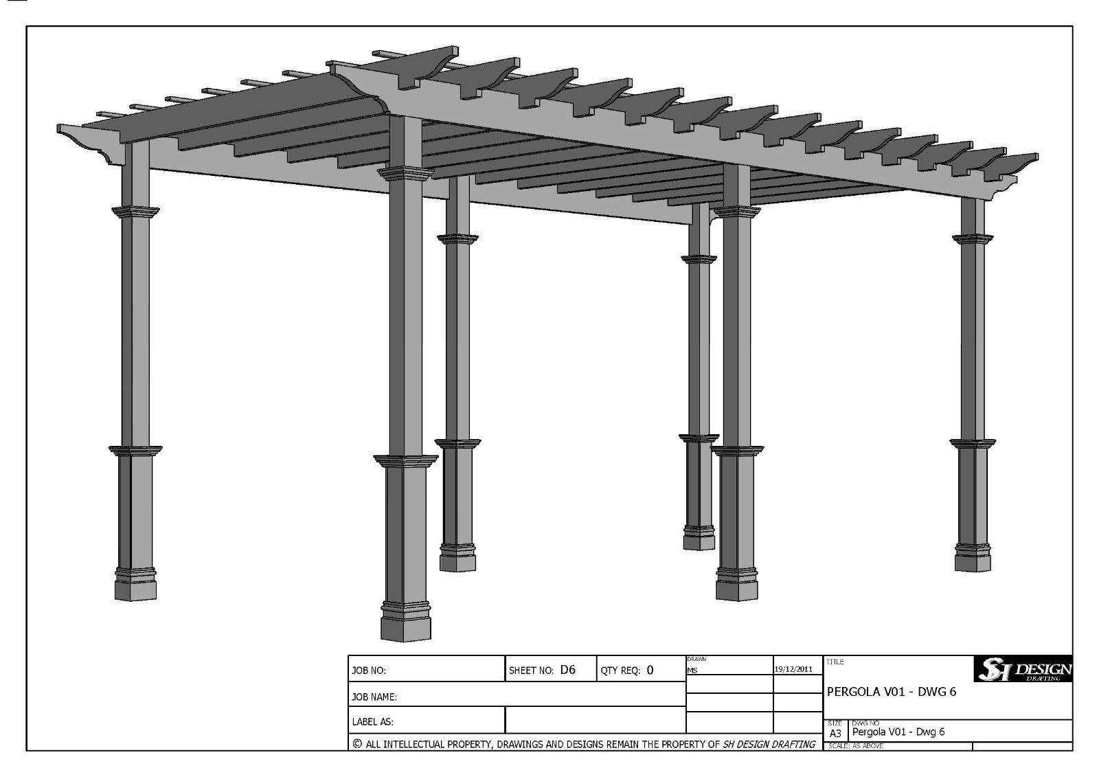 Pergola Outdoor Patio Cover - GRAPE VINE Design - Full Build...