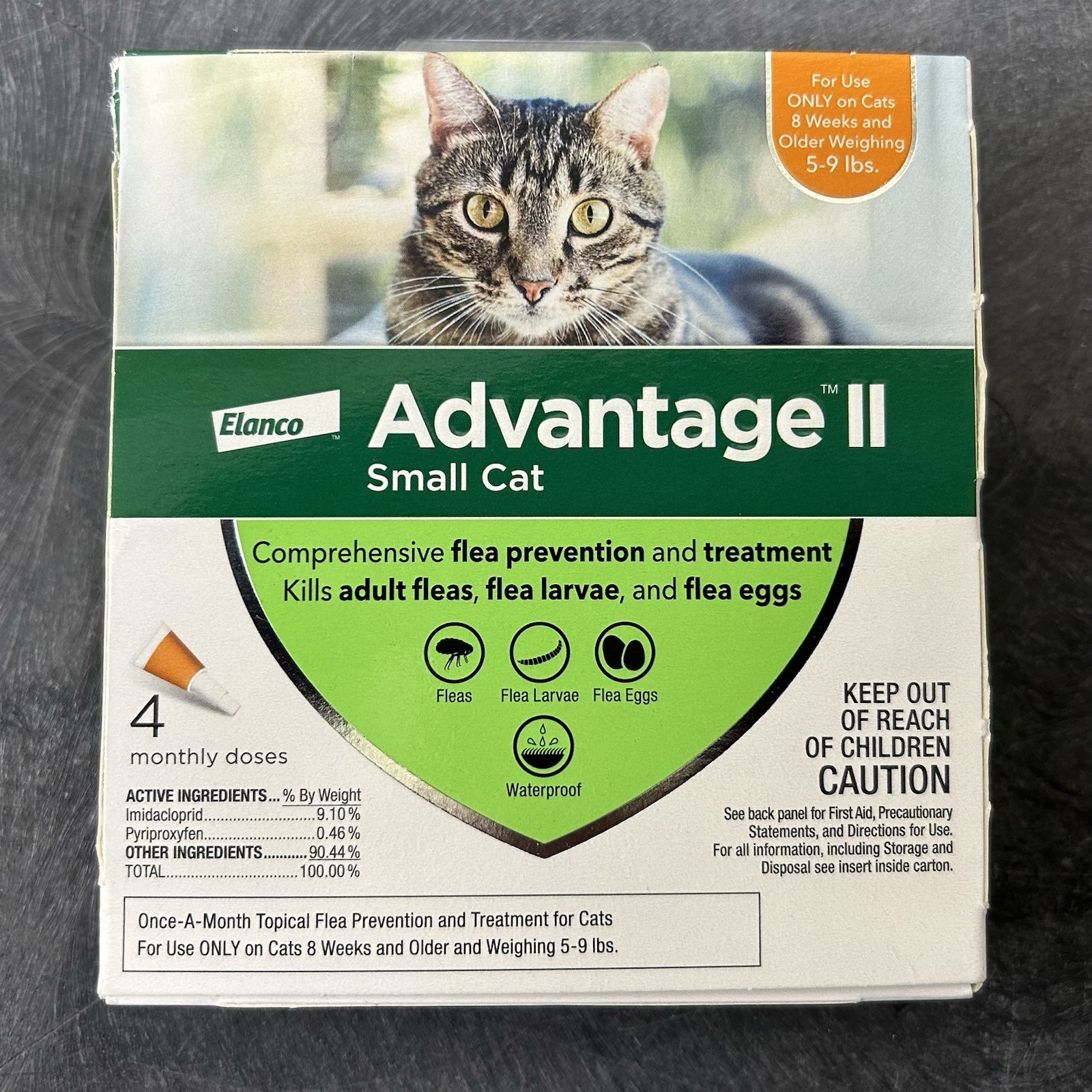 Advantage II Flea Treatment for Small Cats 5-9 Lbs - 4 Pack