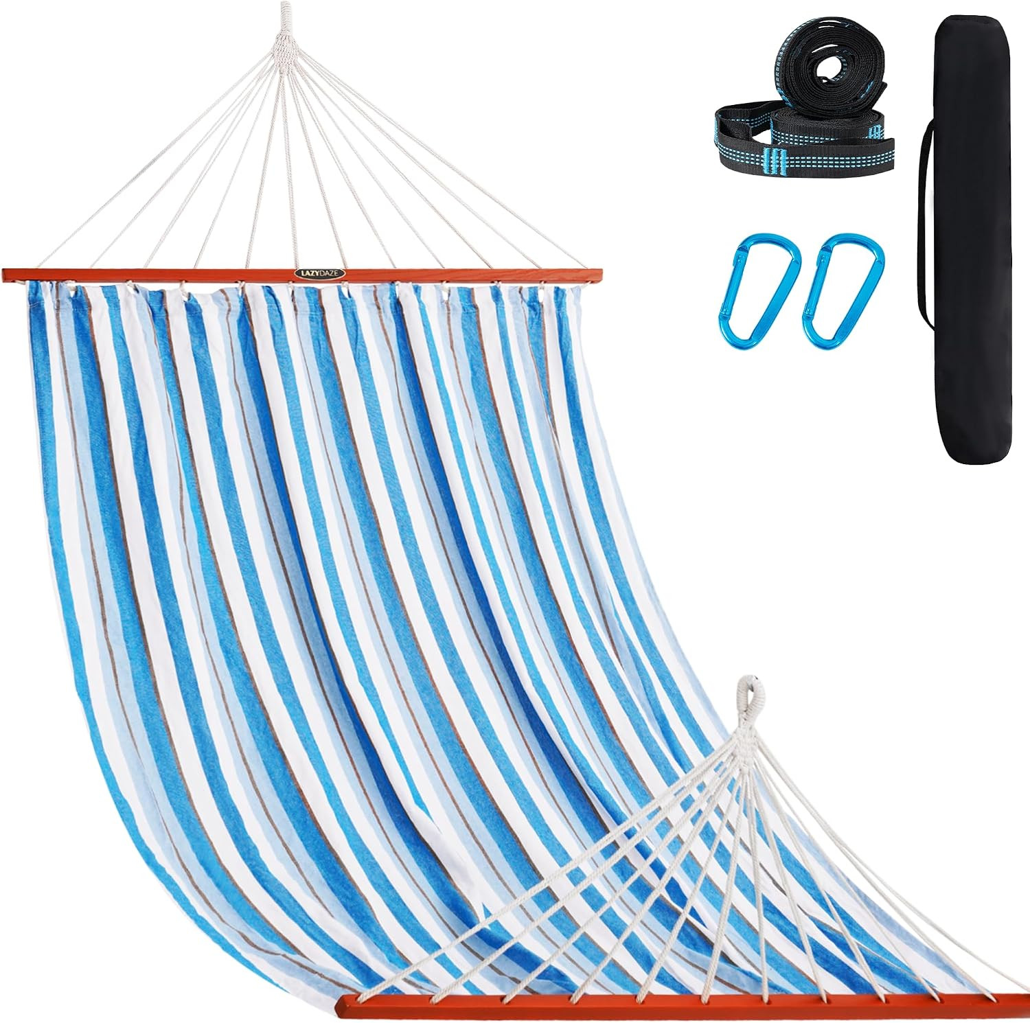 Portable Camping Hammock Set - 55" Spreader Bar Hammock