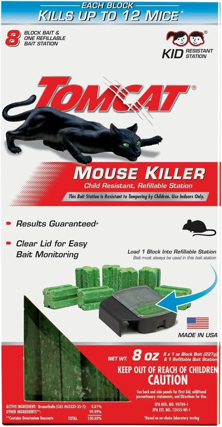 Rat Killer Mouse Trap Station - 32 Blocks Poison Rodent Cont...
