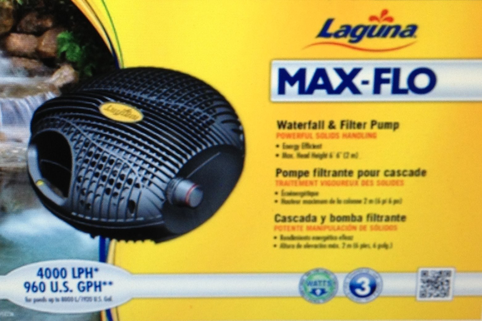 Laguna MAX-FLO 960 Waterfall & Filter Pump