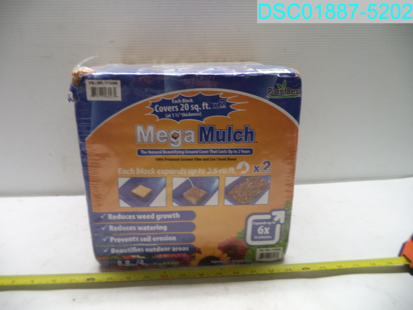 PlantBest Mega Mulch Soil Cover - 2.5 CU FT - 8.8 lbs