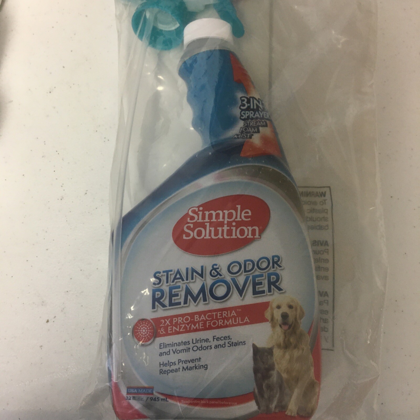 Simple Solution Stain & Odor Remover Spray Bottle - Multipur...