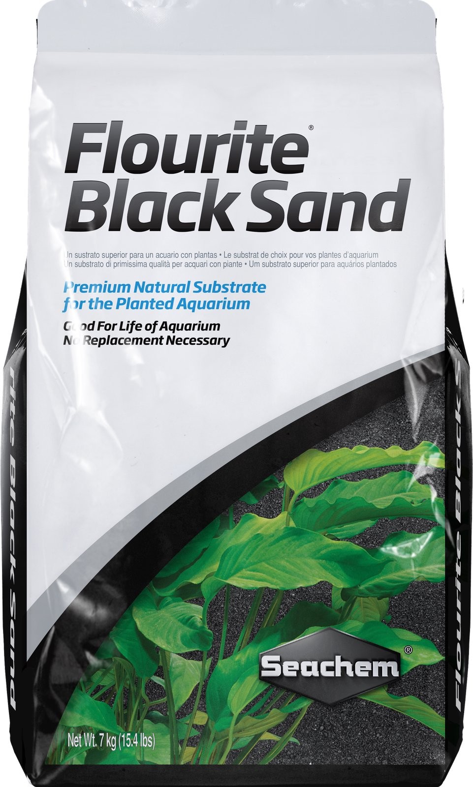 Seachem Flourite Black Aquarium Sand - 15.4 lb Bag