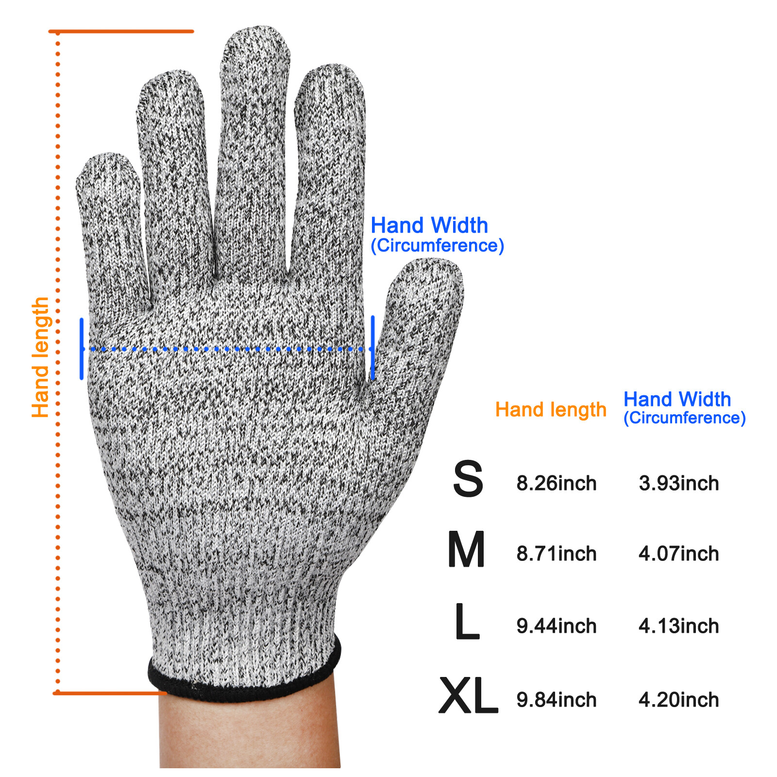 Safety Cut Proof Stab Resistant Butcher Gloves Stainless Ste...