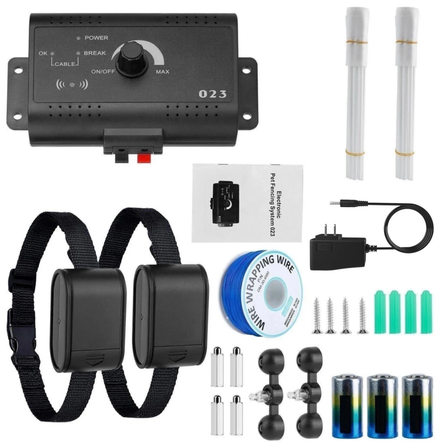 Underground Electric Dog Pet Fence System - 2-3 Shock Collar...