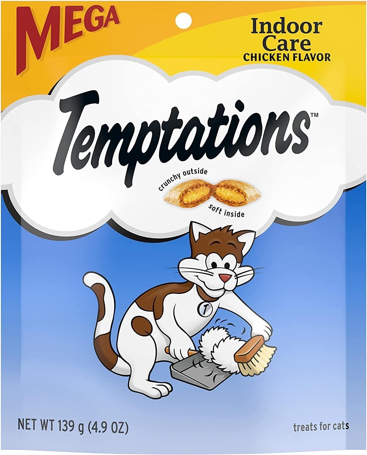 Whiskas Temptations Indoor Care Chicken Flavor Cat Treats 4....