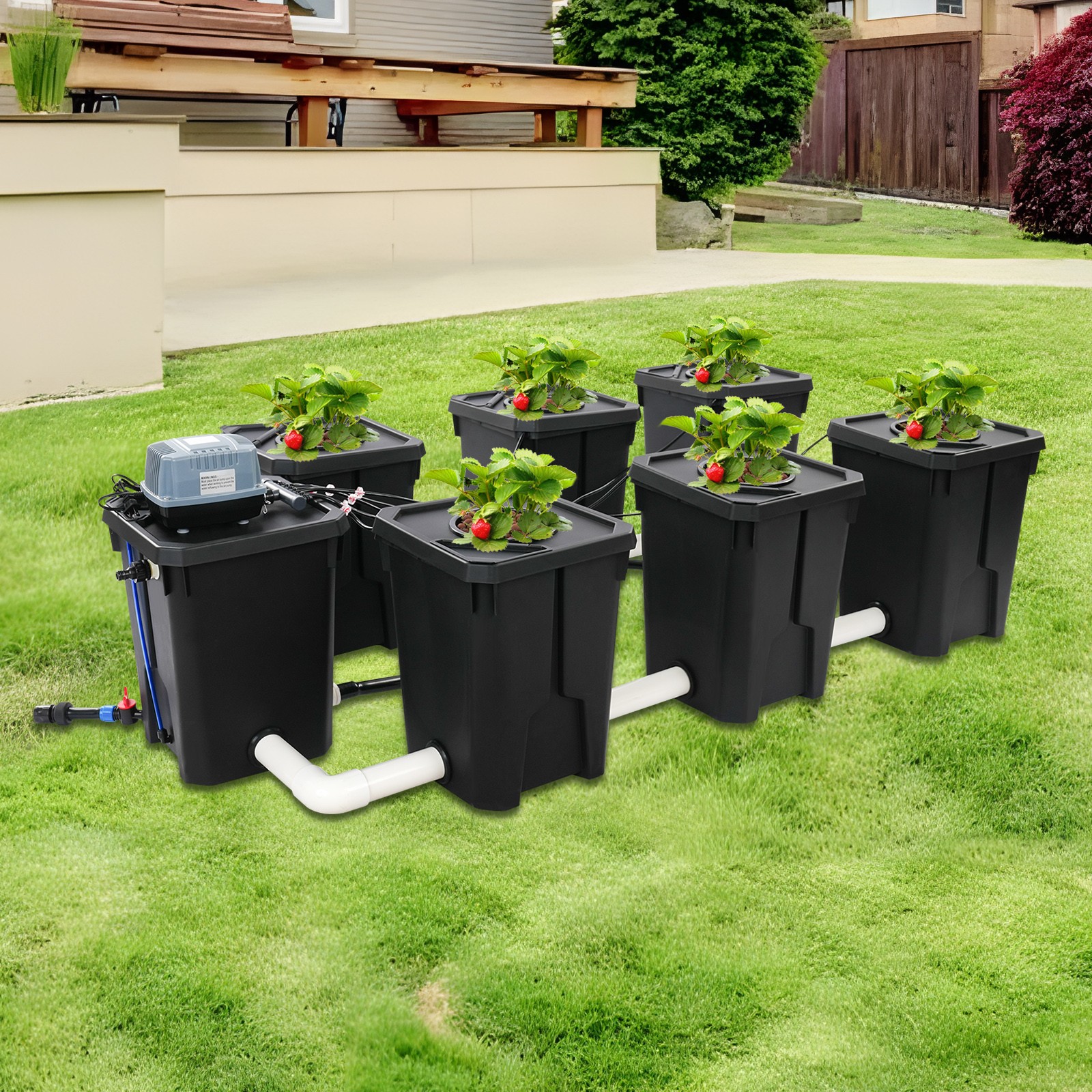 Recirculating Hydroponic Drip Irrigation System Pump Cycle A...