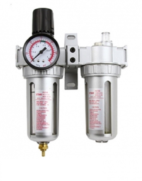 Air Regulator Filter Water Trap Oiler Lubricator 3-in-1 Comp...