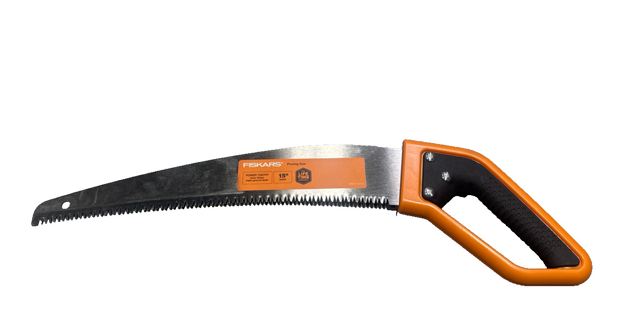 Fiskars 15 Inch Softgrip Pruning Saw with Push/Pull Blade