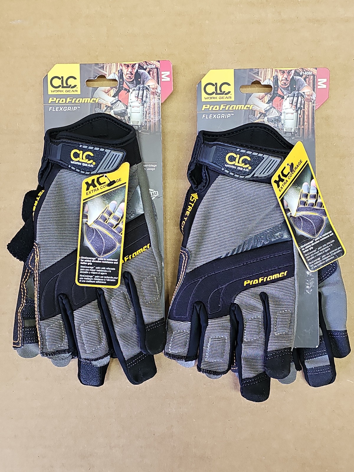 ProFramer 140M Half-Finger Padded Framing Work Gloves, Mediu...