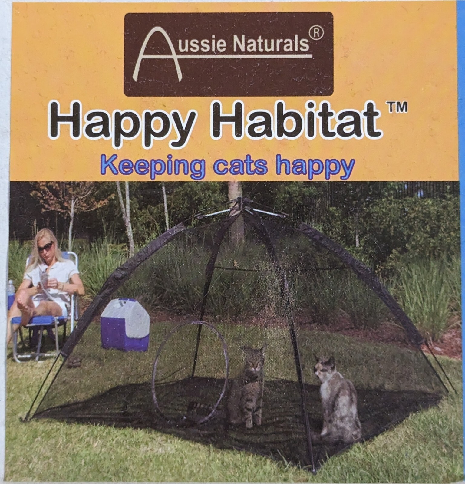 Aussie Naturals Happy Habitat Cat Patio Outdoor Enclosure