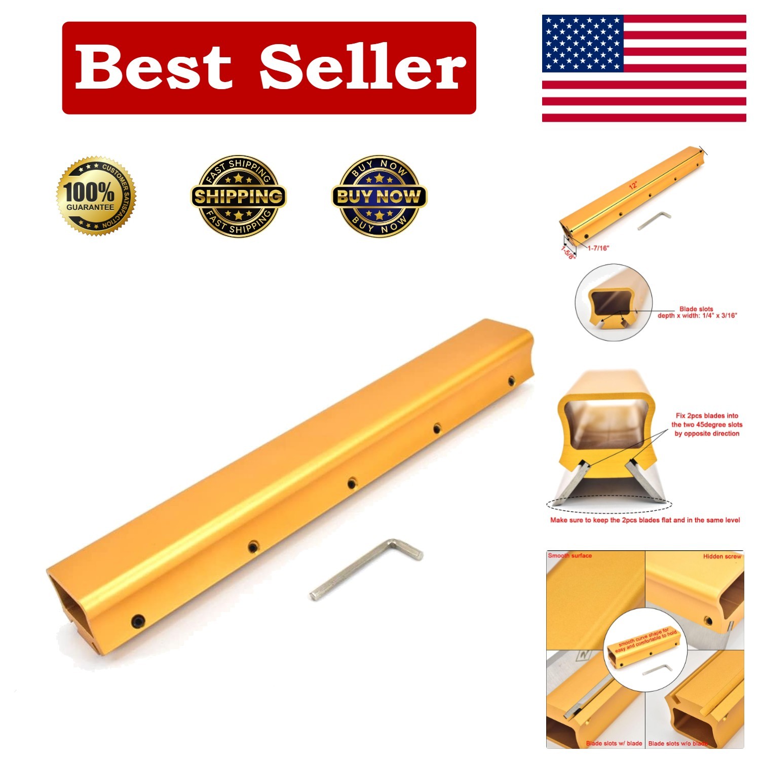 Jointer Planer Blade Sharpener 12" Woodworking Knife Sharpen...