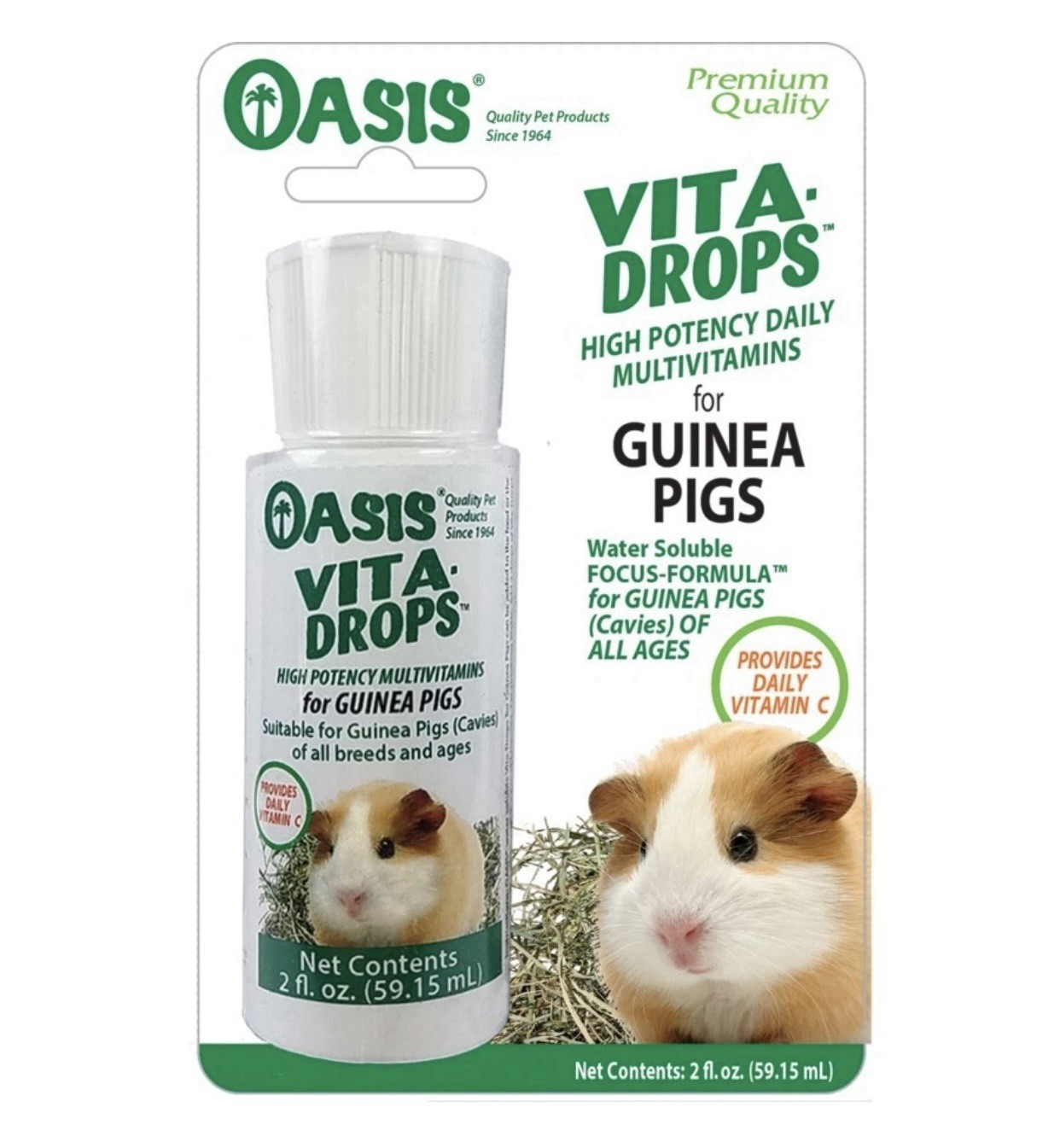 Oasis Vita-Drops Pure Vitamin C Supplement for Guinea Pigs -...