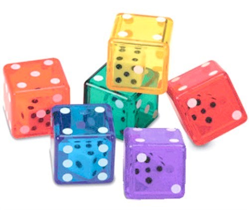 Double Dice Six Sided Colored Die D6 D&D RPG Game