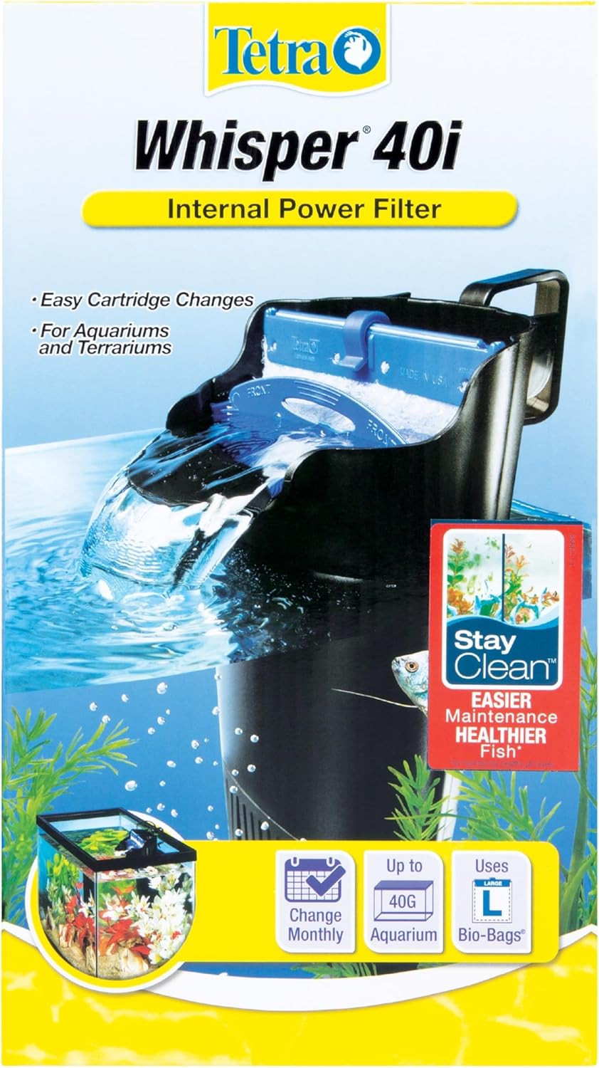 Whisper Aquarium Filter - 20 to 40 Gallons In-Tank Filtratio...