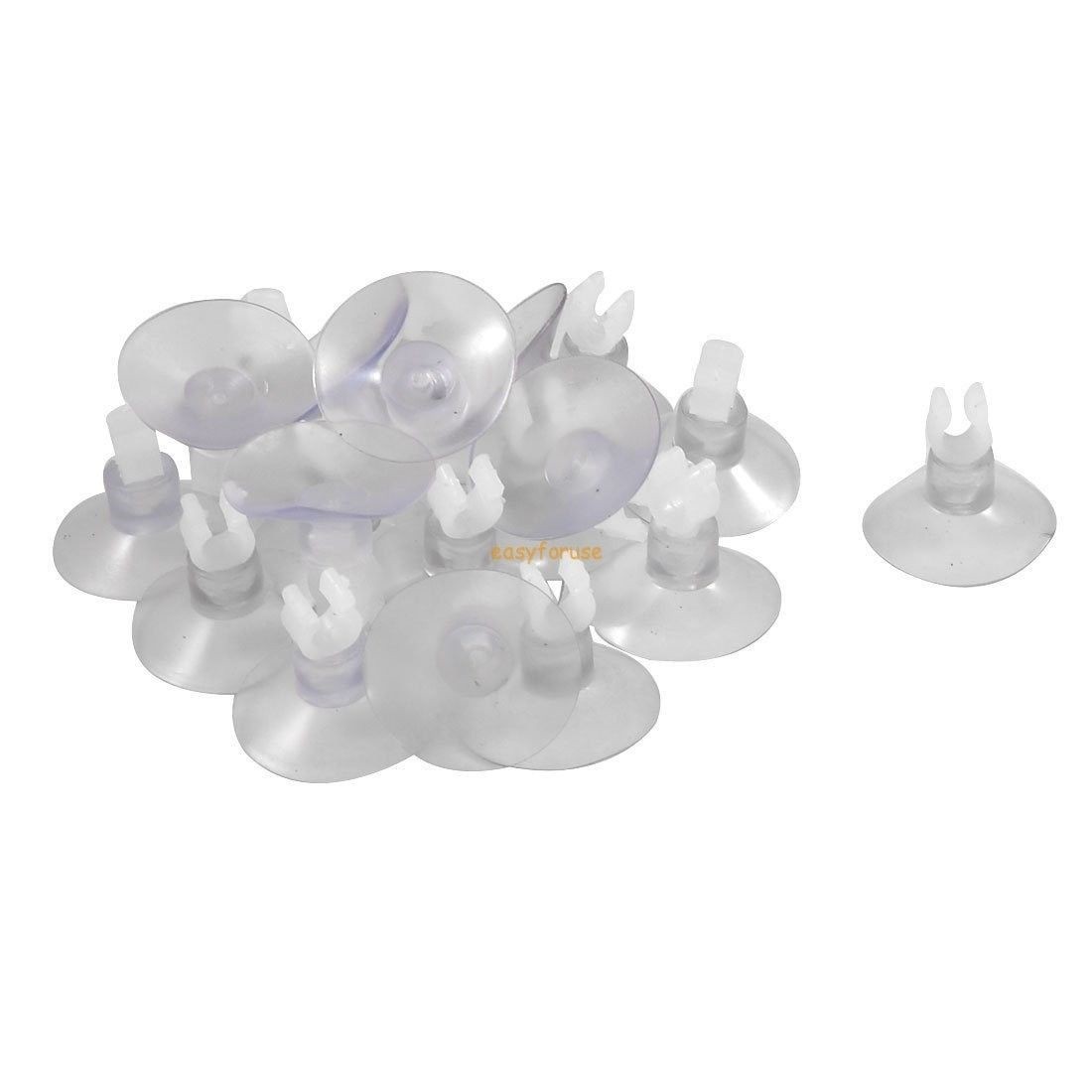 Aquarium Airline Tubing Holders - Clear Clip Set (12 Pieces)