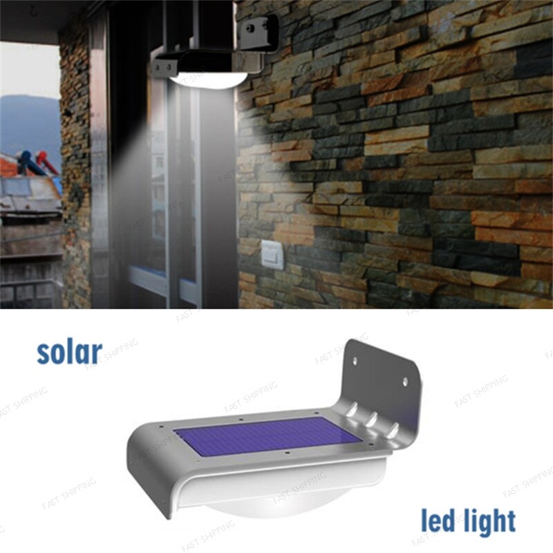 LED Solar Motion Sensor Garden Security Lamp Outdoor Waterpr...