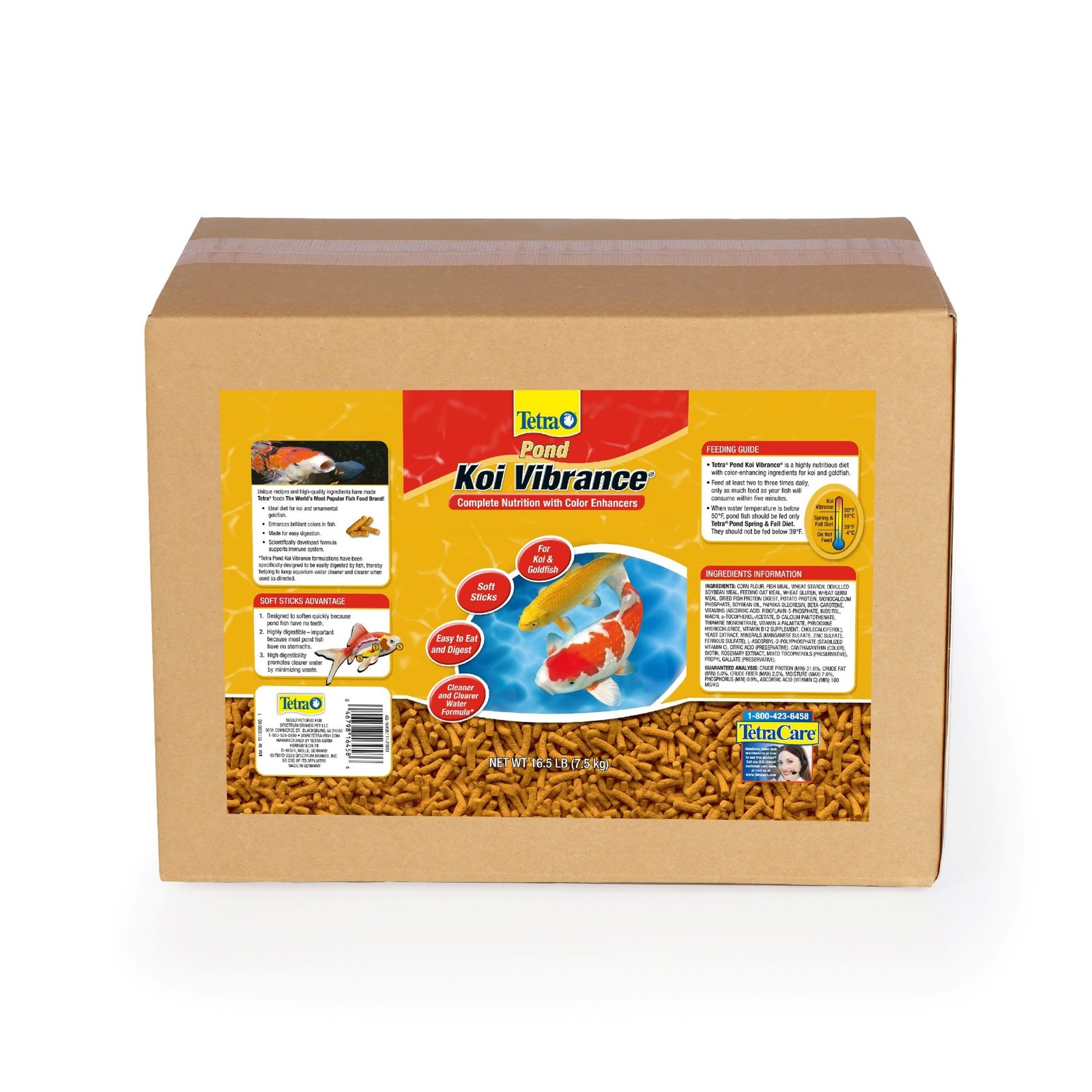 Tetra Koi Vibrance Fish Food - 16.5 lbs