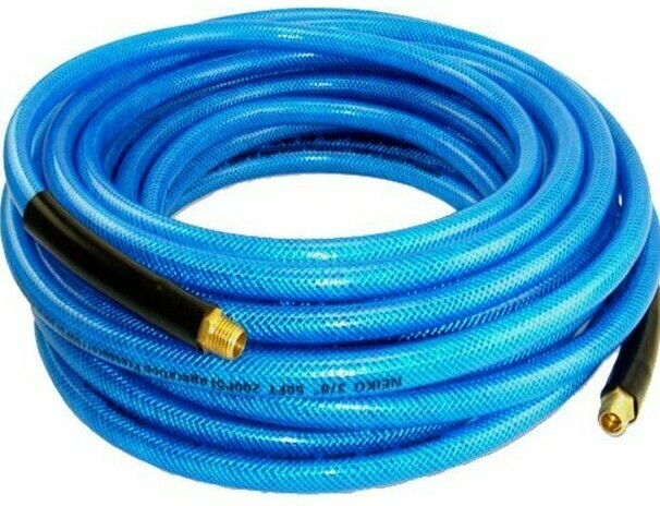 Ultra-Flexible Air Hose - 100FT ID: 3/8" Polyprothane Braide...