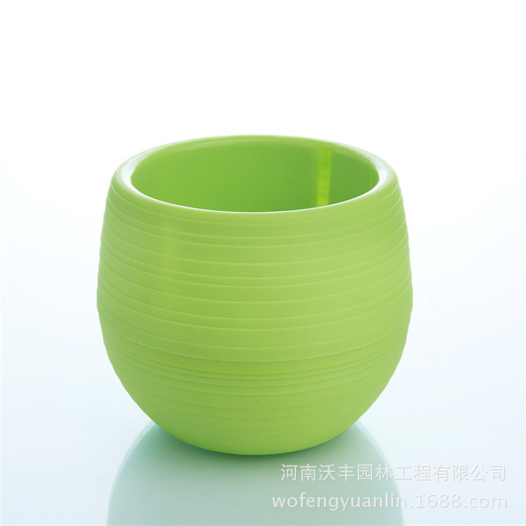 Eco-Friendly Round Succulent Plant Pot - Mini Decorative Con...