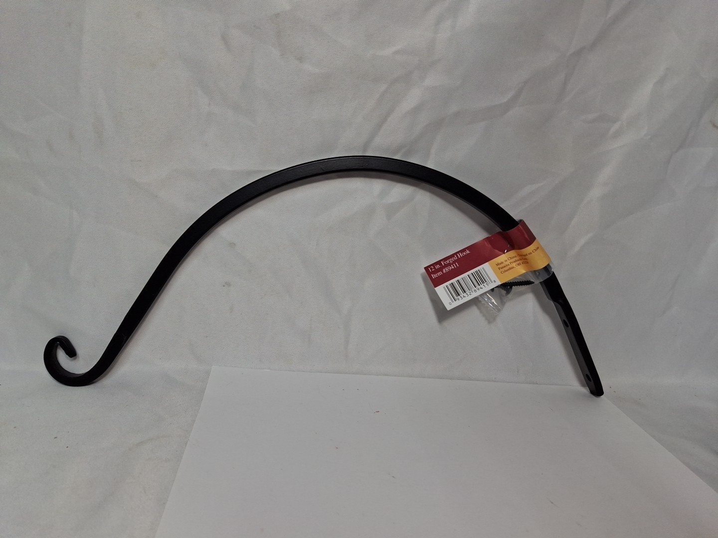 Panacea Curved Plant Hanger (Black, 15" x Weight)