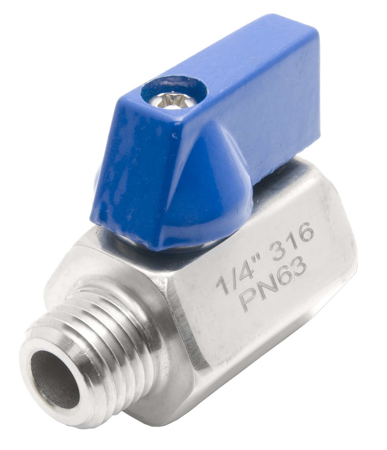 Stainless Steel Mini Ball Valve - FxM NPT 1/4"