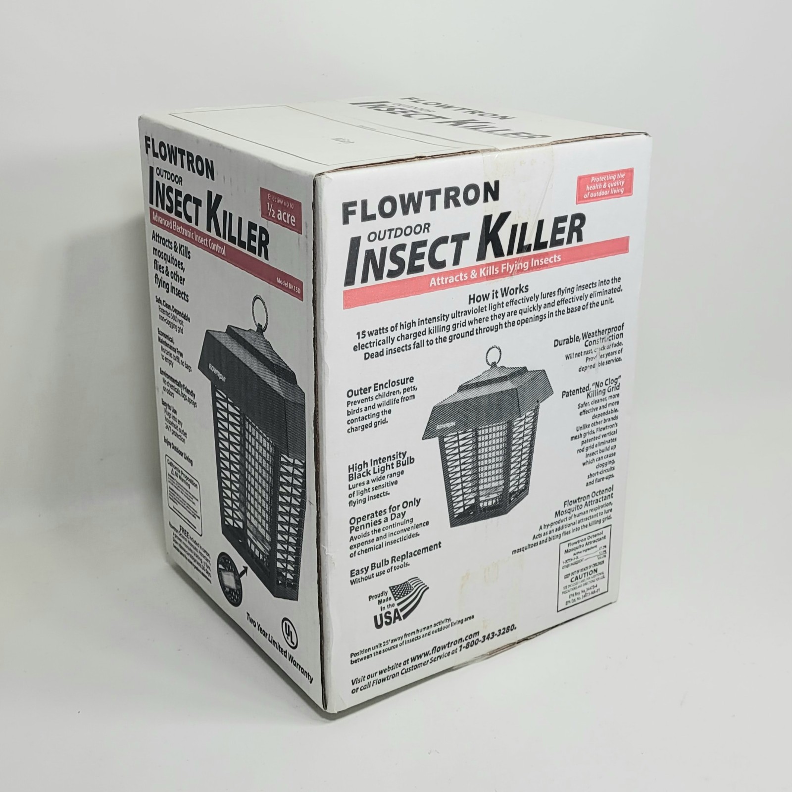 Flowtron Bug Zapper - 1/2 Acre Coverage | High Voltage Killi...