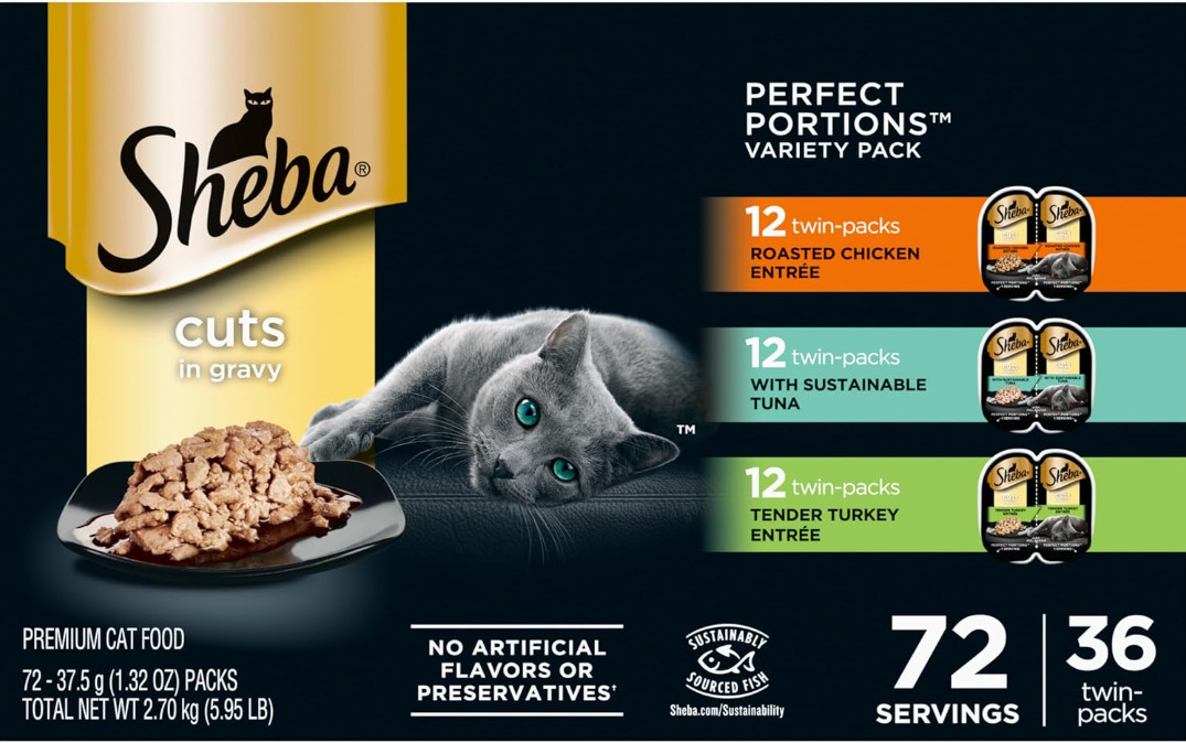 Sheba Perfect Portions Adult Cat Wet Food — Cuts in Gravy Va...