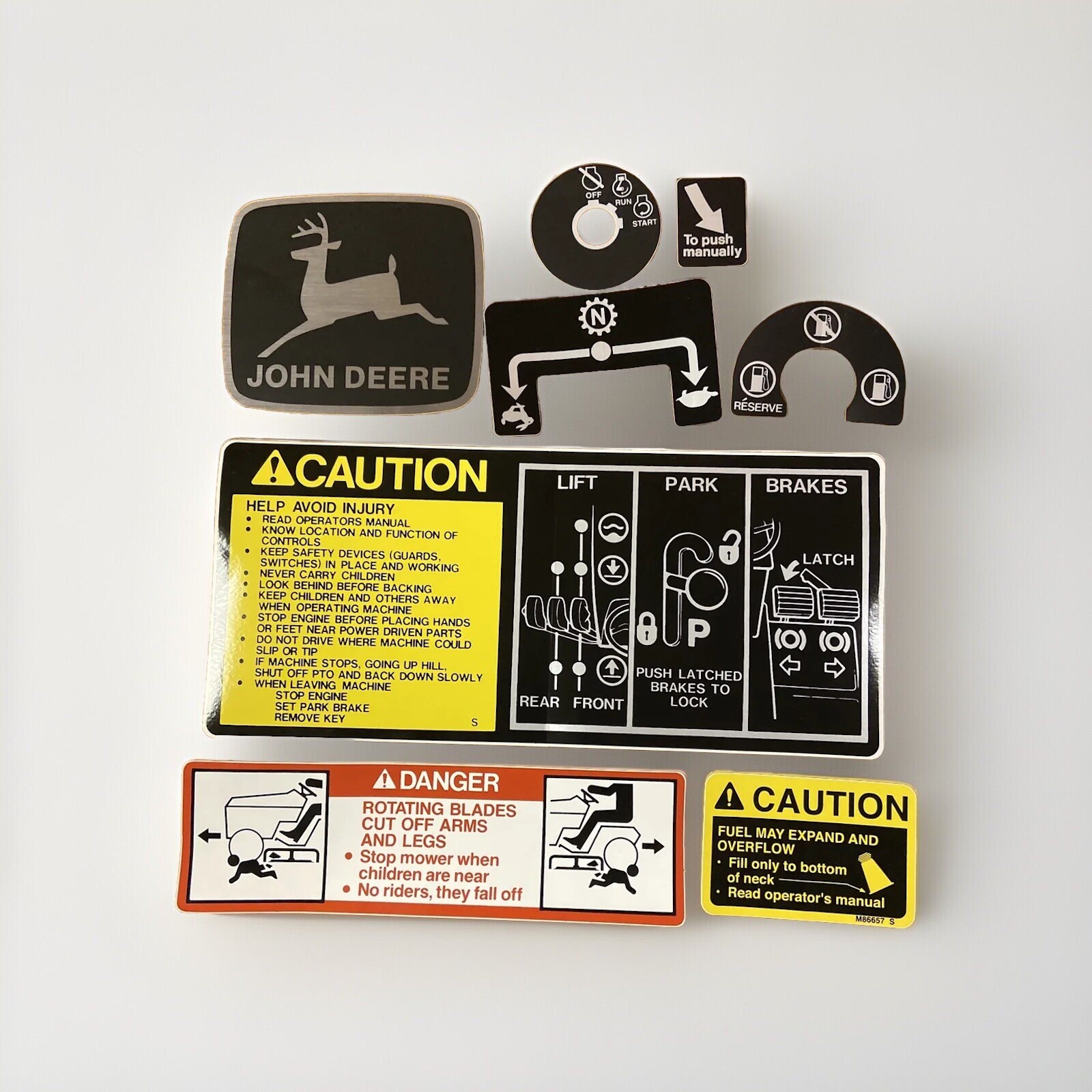 John Deere 318 Tractor Decal Set